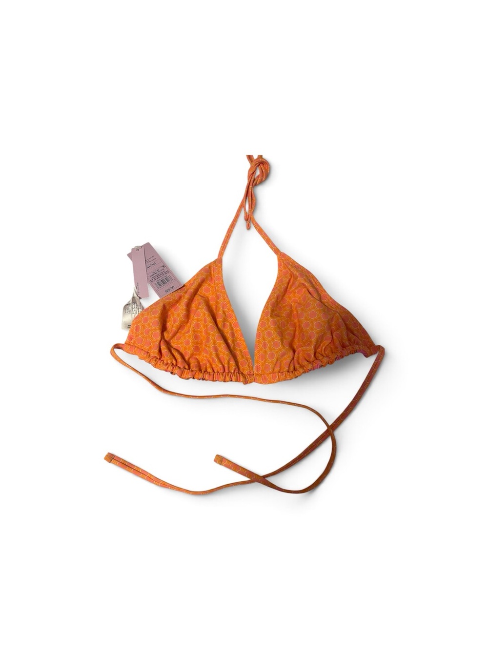 wild fable Orange Printed Triangle Bikini Top